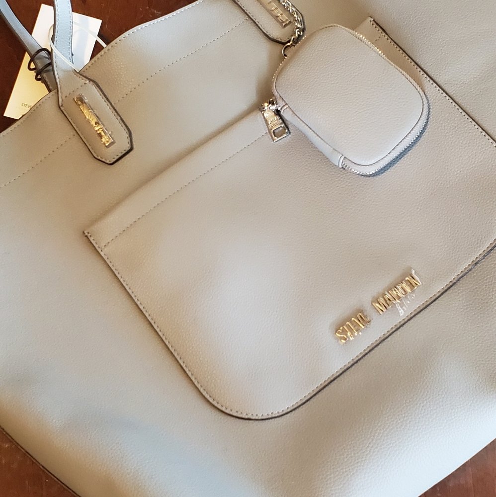 Steve Madden Light Grey BCurtis Tote Collection